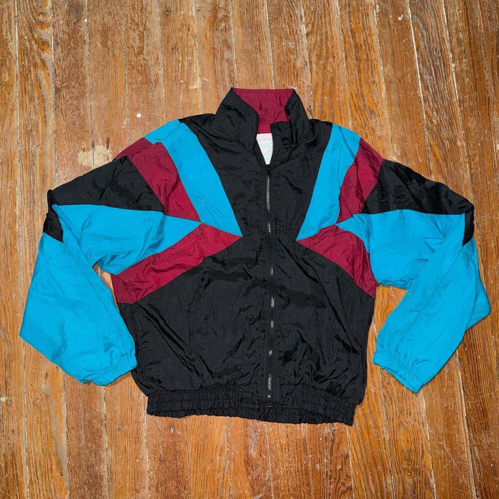 Vintage 90s Esprit by Campus Colorblock Windbreaker Jacket